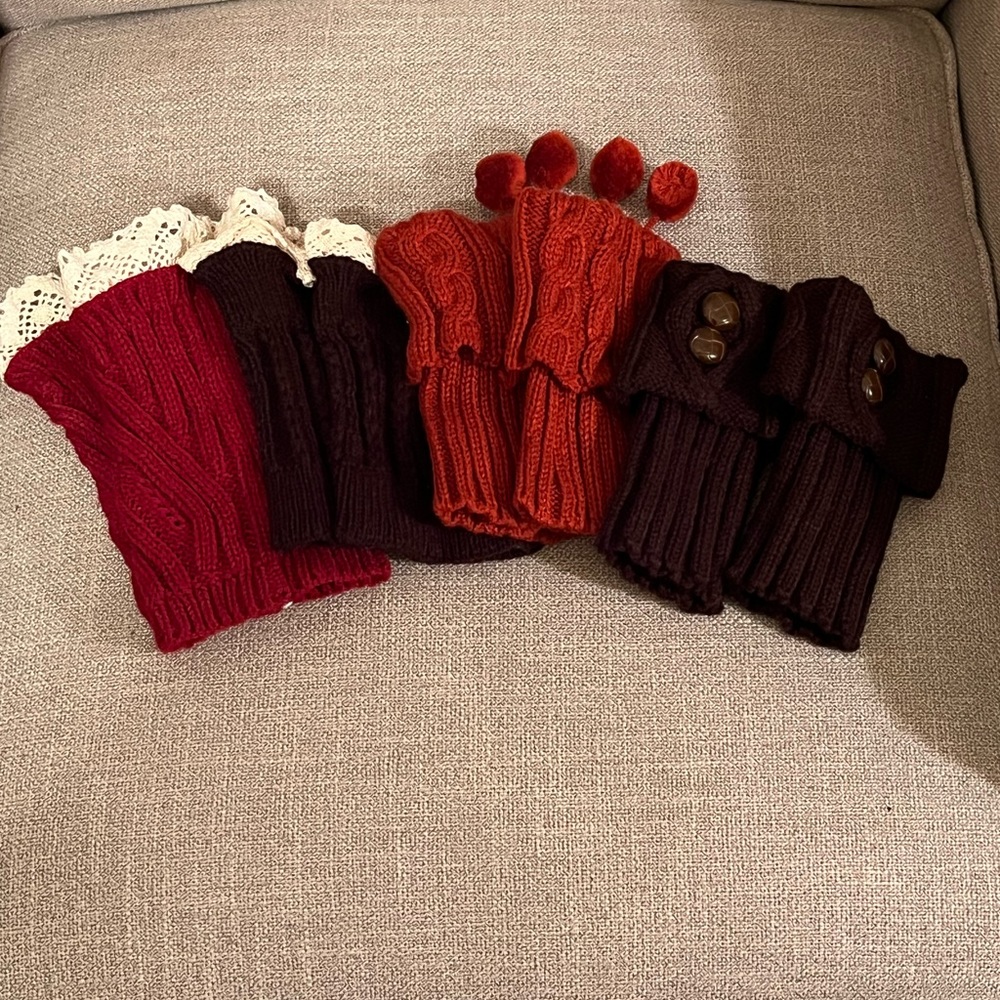 Boot Toppers Set of 4 Pairs